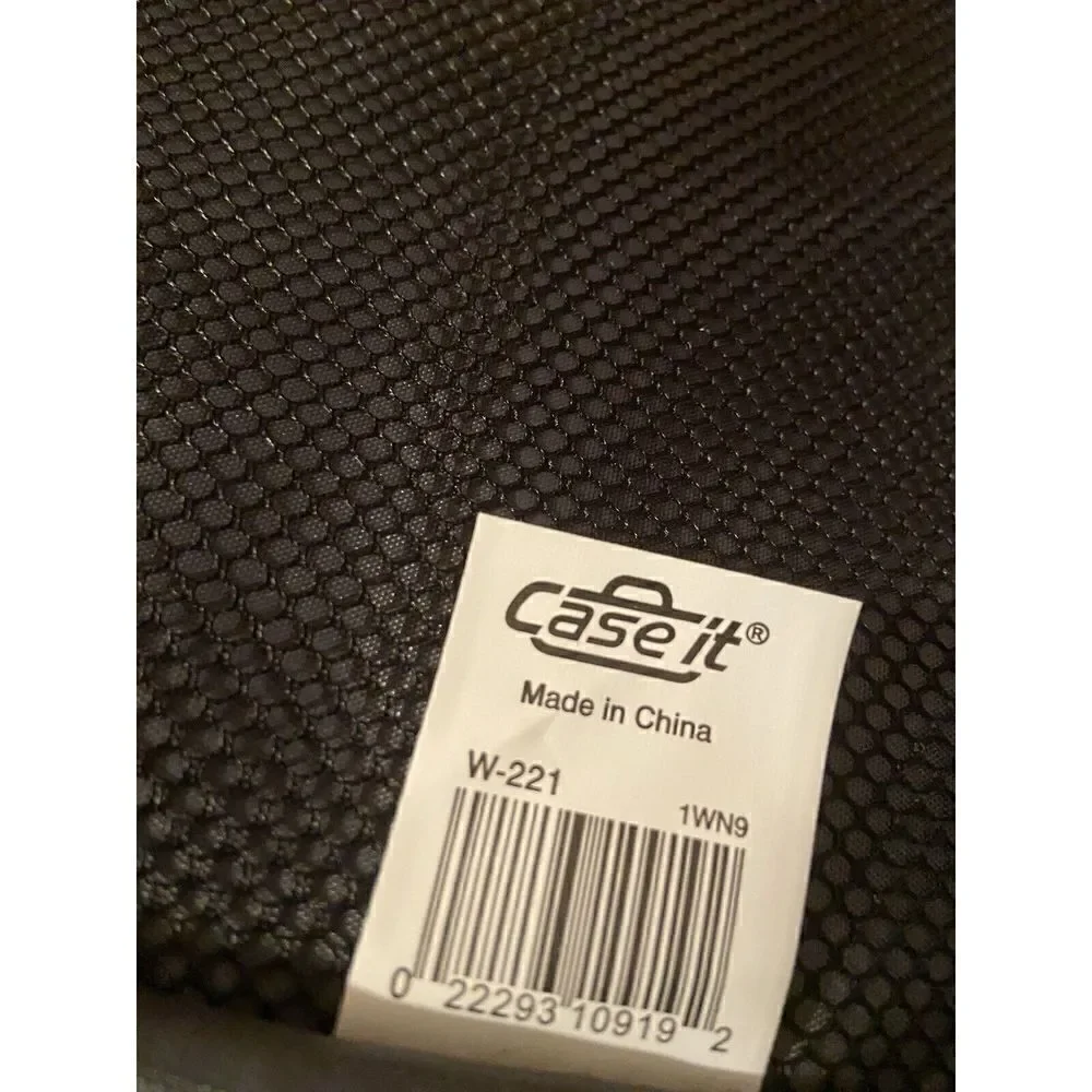 Case-It Mighty‎ Zip Tab 3-Ring 2 - Inch Zipper Binder Expanding File Pink/Black
